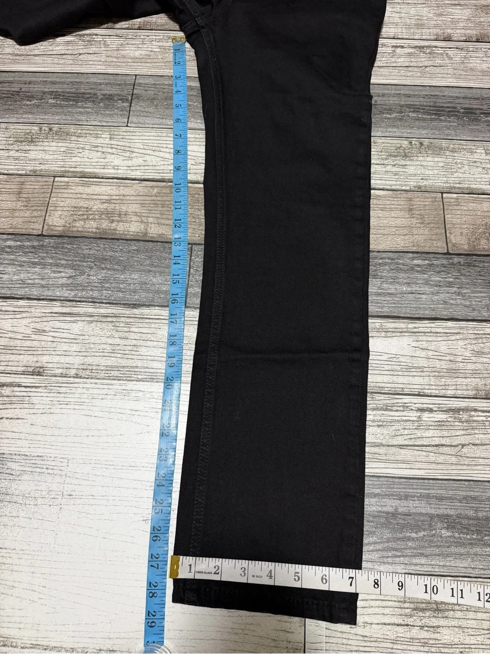Rising Sun & Co The Slim Straight Jeans Men’s 30x28.5 Black Denim Stretch